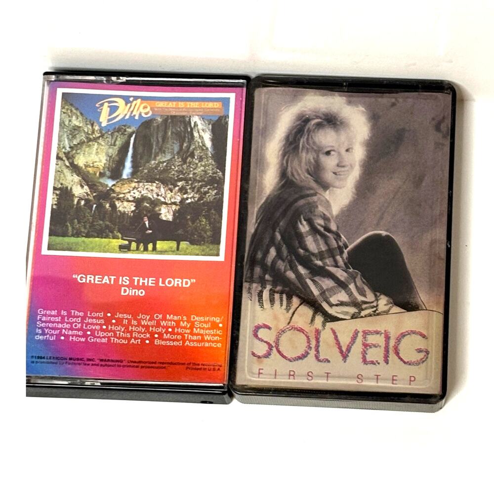 80s Religious Christian Cassette Tapes Dino & Solveig